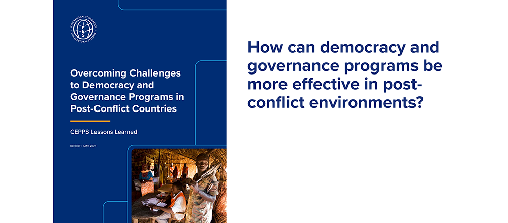 How can democracy and governance programs be more effective in post-conflict environments?