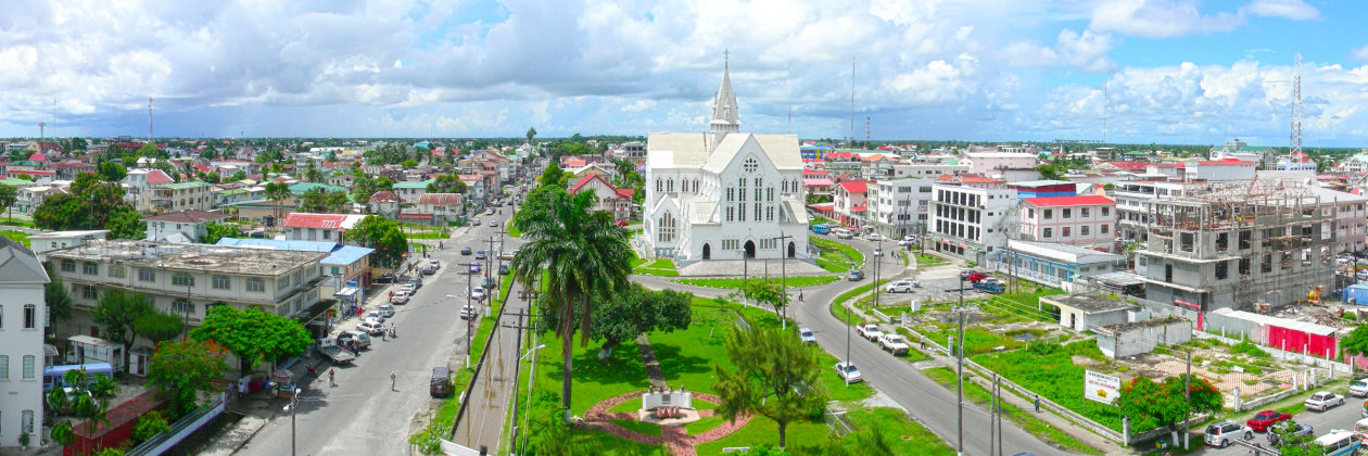 Aerial photo of Georgetown, Guyana