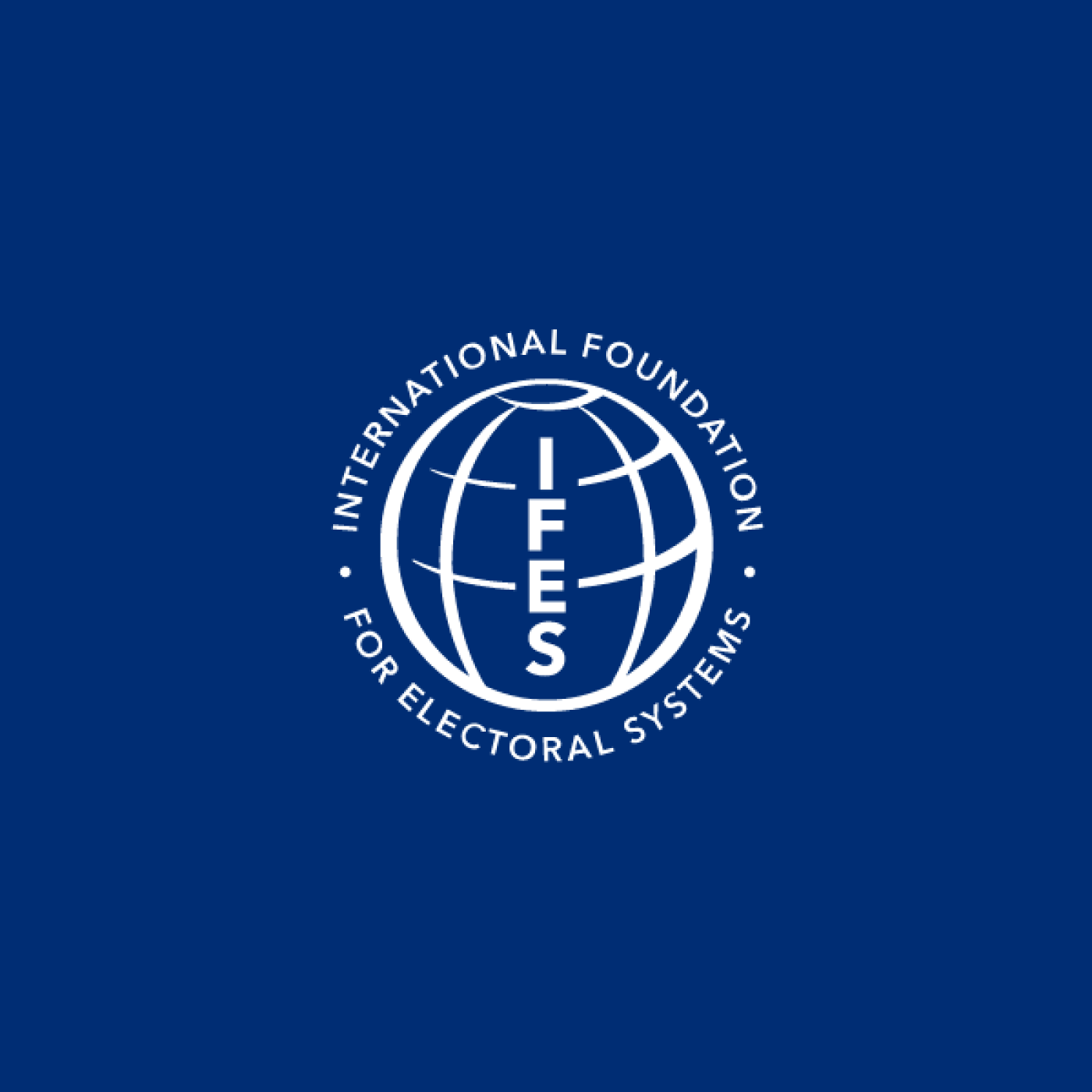 IFES logo blue background