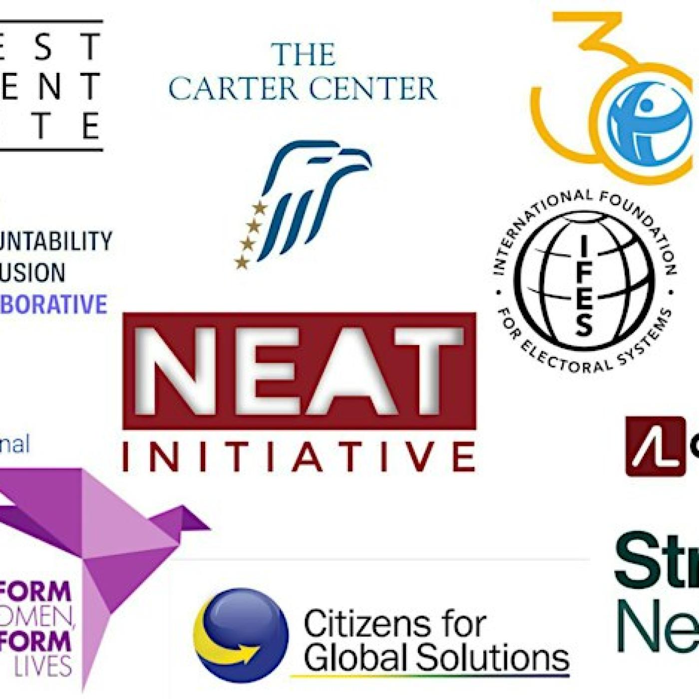 logos of associated organizations. 