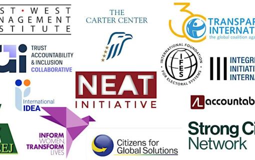 logos of associated organizations. 