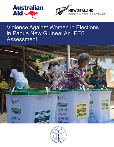 Cover of "Violence Against Women in Elections in Papua New Guinea: An IFES Assessment"