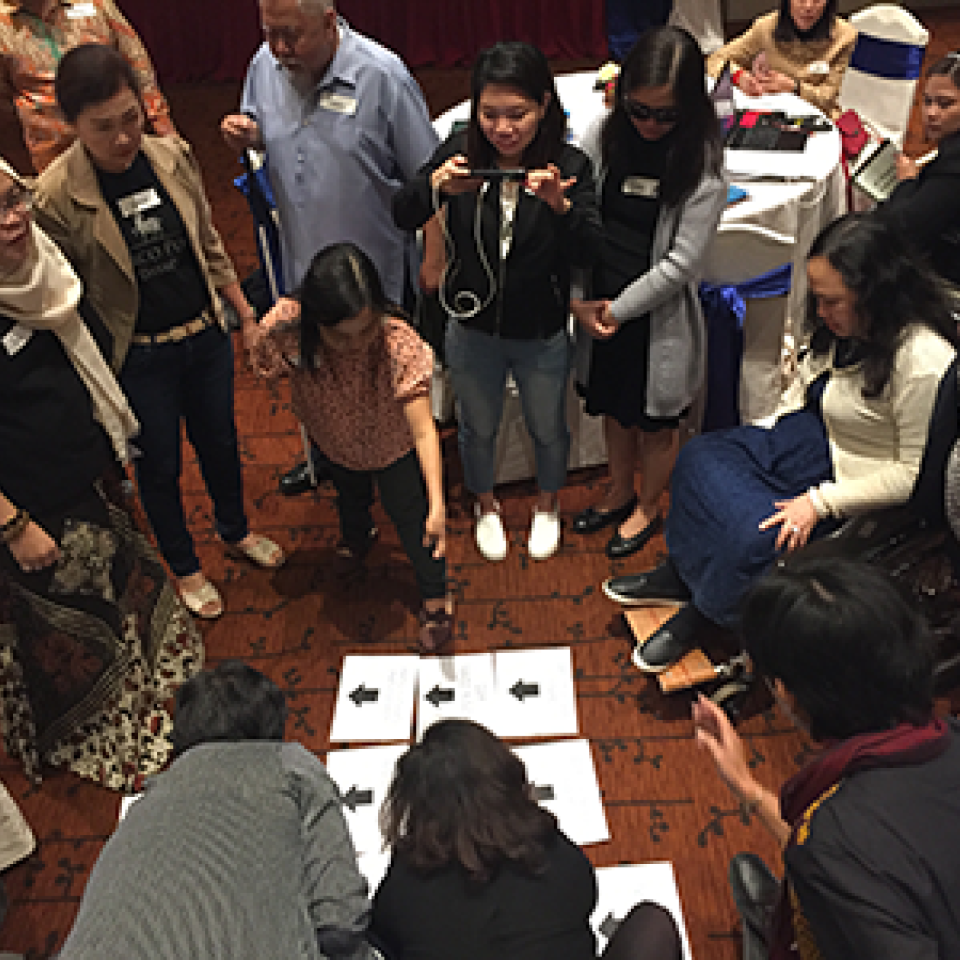 M&E training participants learn about the reporting line for the ASEAN Enabling Masterplan.