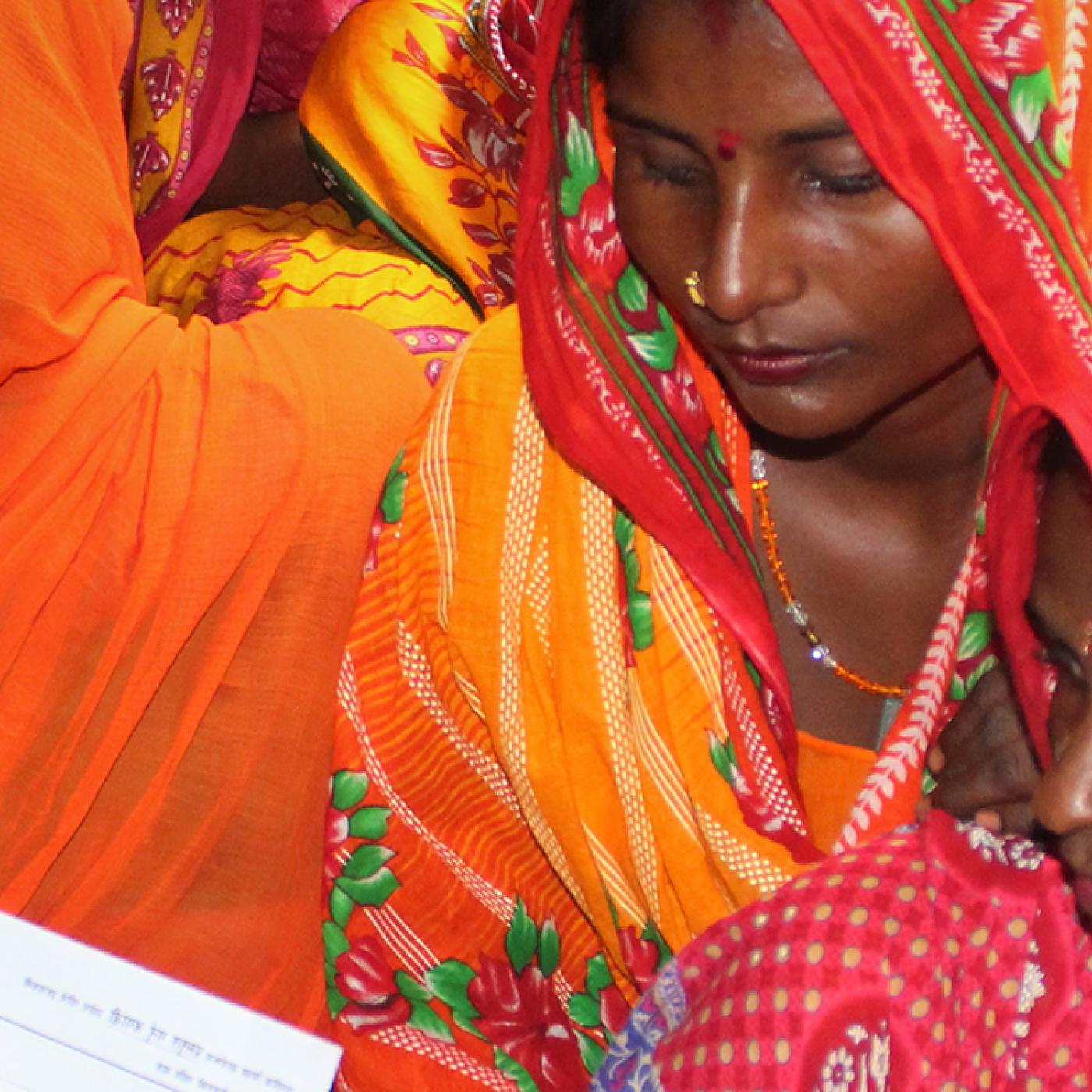 Women in Nepal receive voter education. © Goemd Adhikari