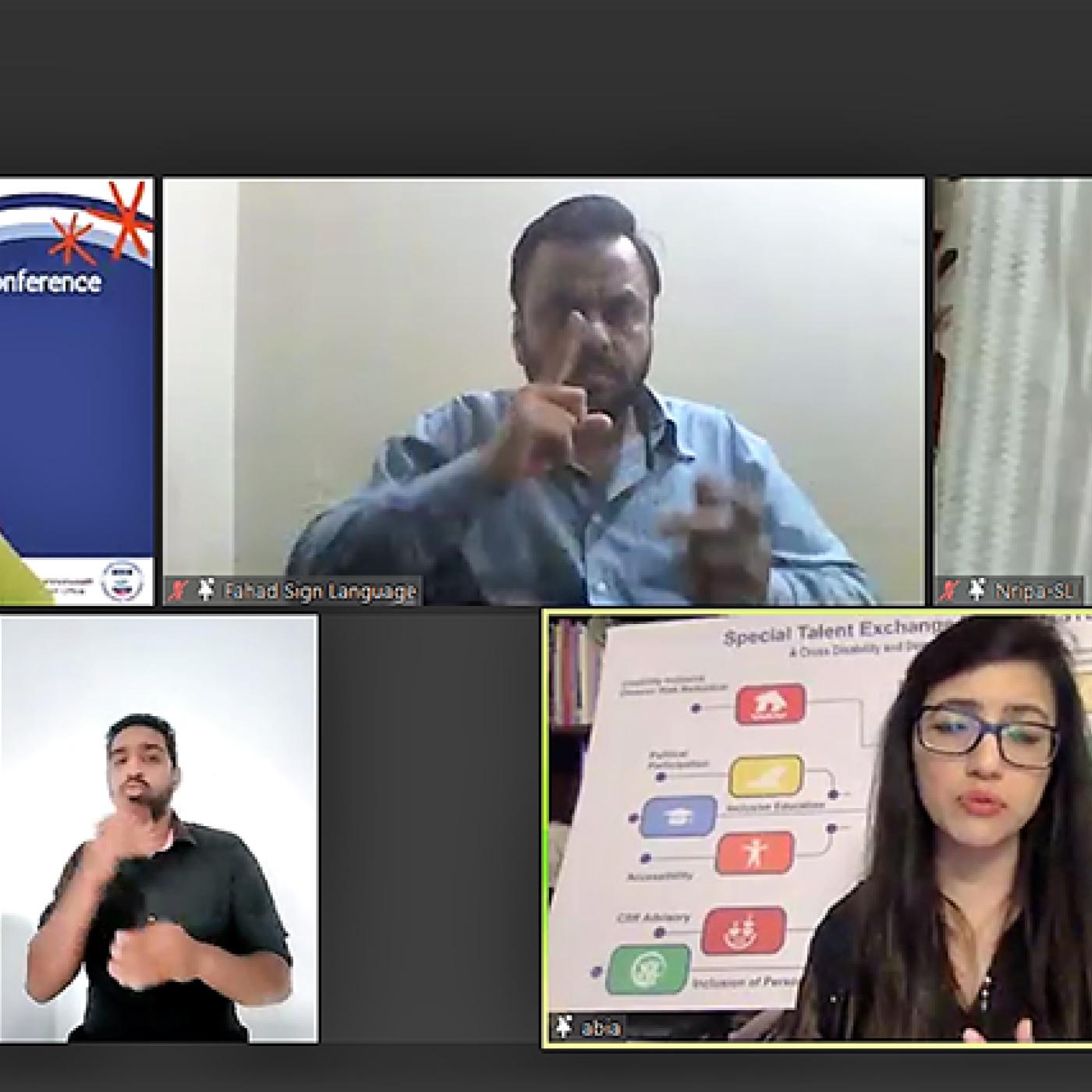 Screenshot from IFES’ South Asia Regional Power to Persuade Virtual Conference held on March 3, 2021. 