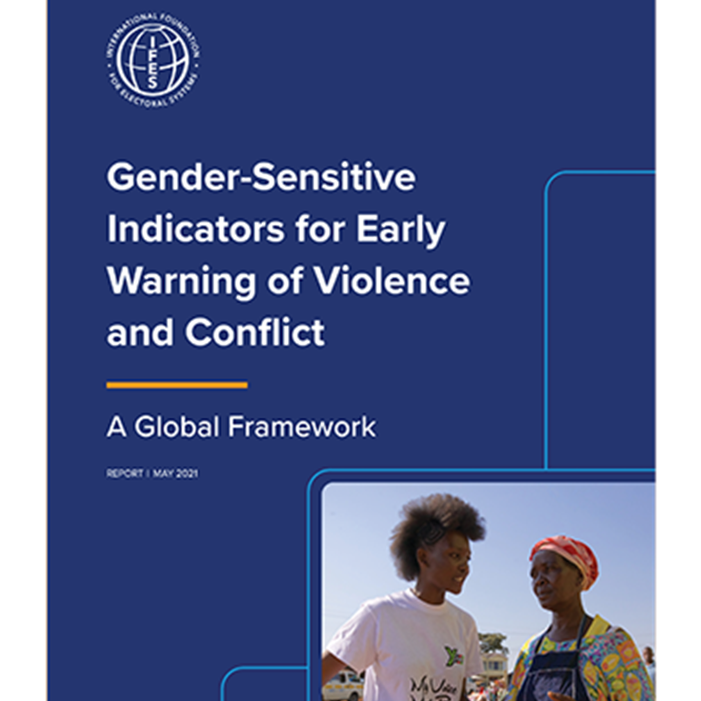 The cover image of IFES' Gender Sensitive Indicators publication