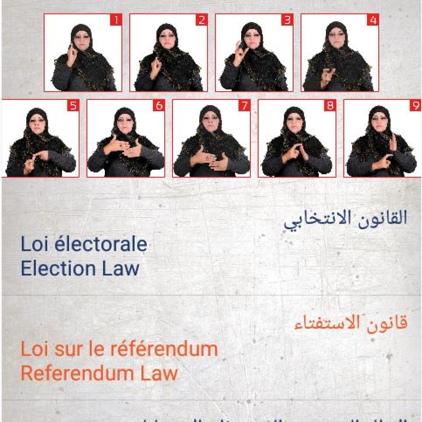 Libyan Electoral Sign Language Lexicon Facilitates Deaf Empowerment mobile app screenshot image