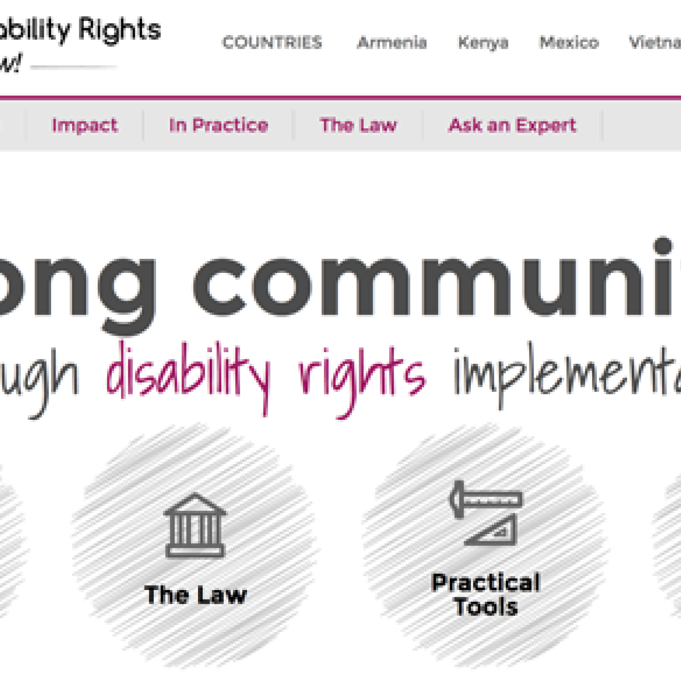 Rights Now! Homepage image