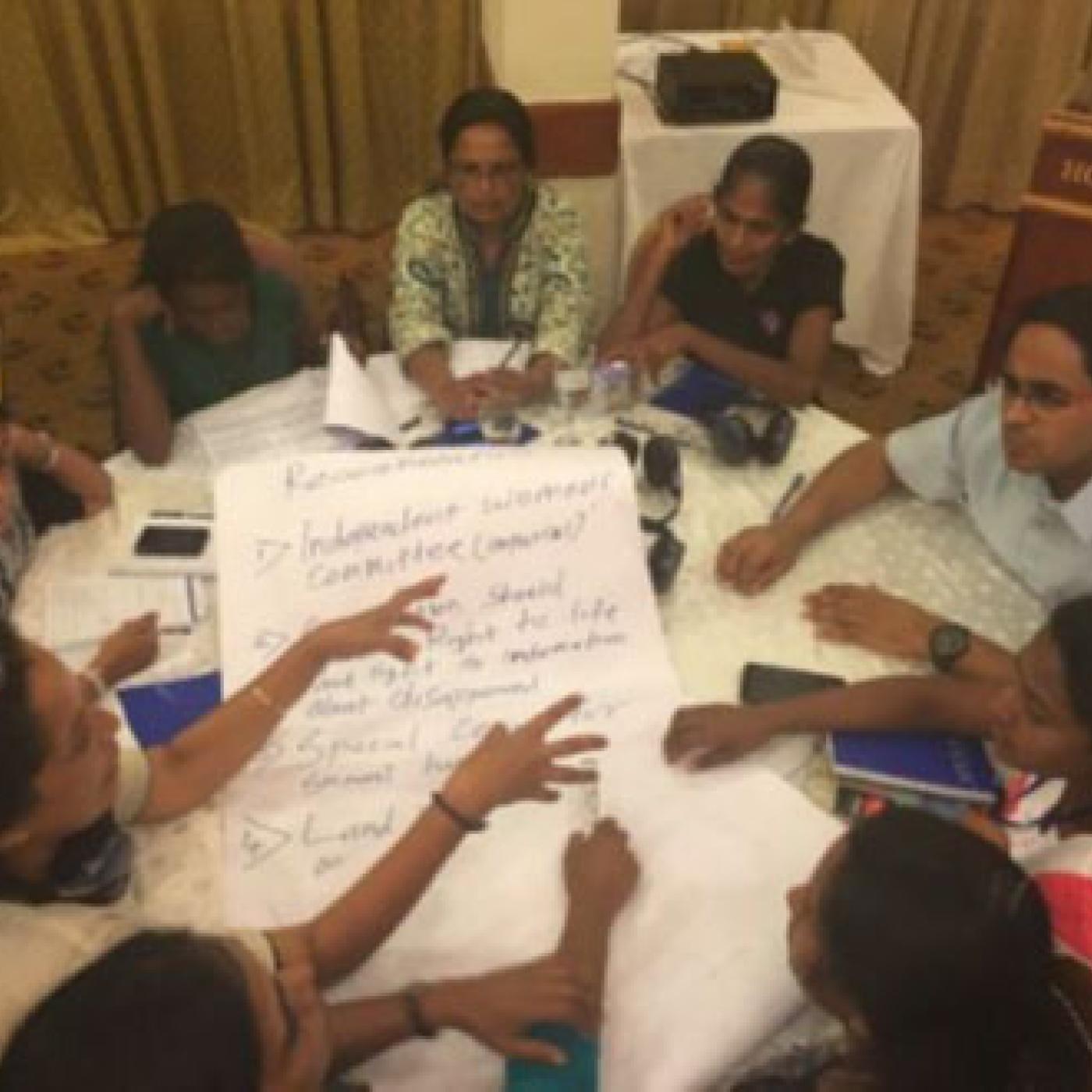 Gender advocates brainstorm ideas for Constitutional reform.